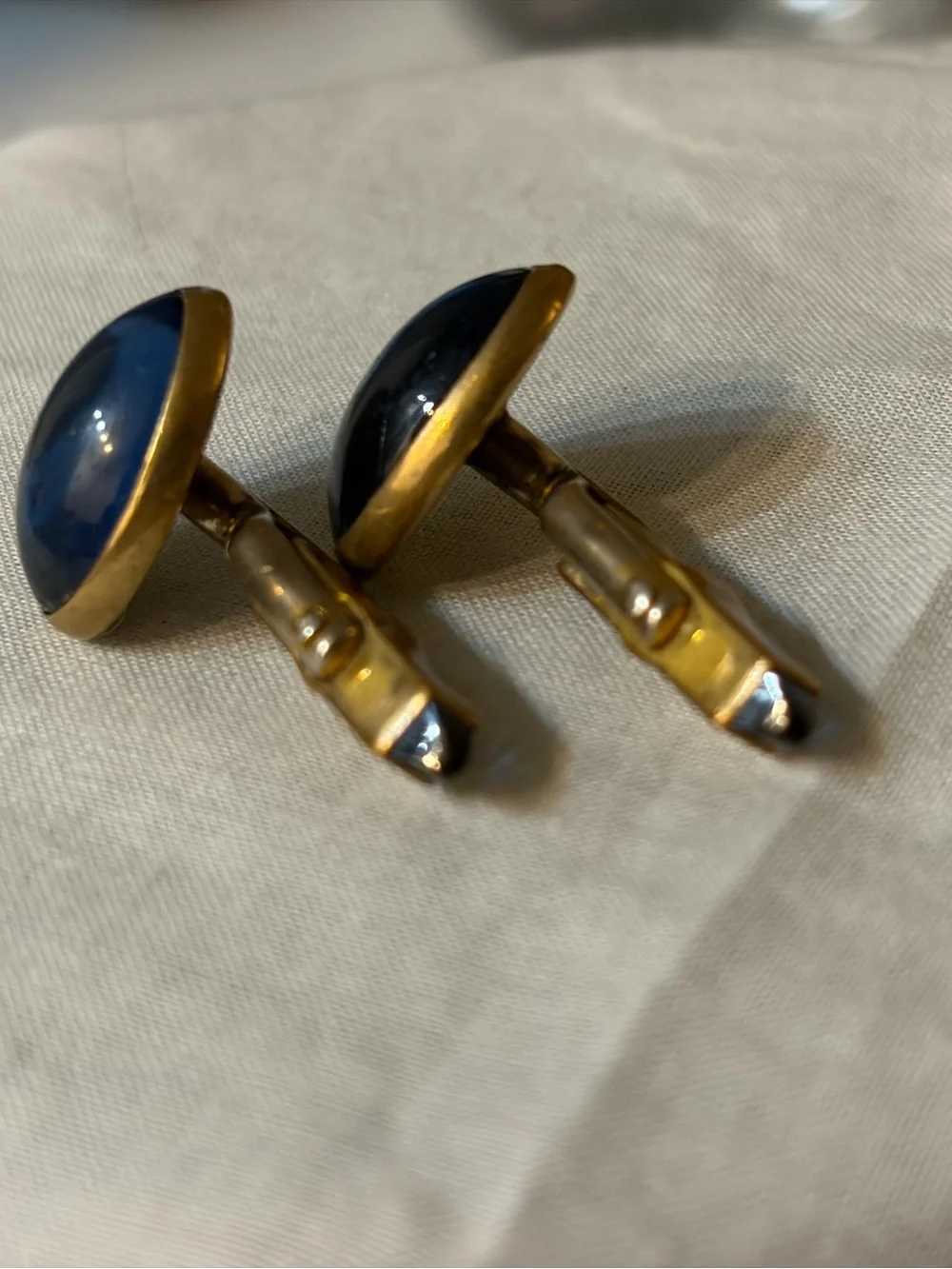 Set of three vintage cuff links
